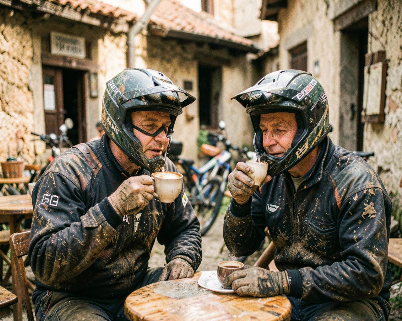 Cappuccino-Stopp während des Ride Days